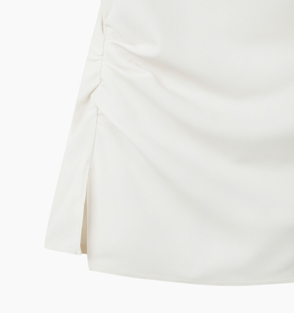 White draped top - sisley k top - Blanc | Sisley K image number 4